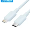 VENTION CABLE USB-C A LIGHTNING - CONECTOR NIQUELADO - POTENCIA 27W - CORRIENTE 3A - COLOR AZUL