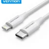 VENTION CABLE USB-C MACHO A LIGHTNING MACHO - 1M - COLOR BLANCO