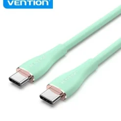 VENTION CABLE USB-C MACHO A USB-C MACHO - 1M - VERDE SILICONA - 5A 100W 480MBPS