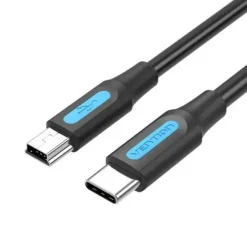 VENTION CABLE USB-C MACHO A MINIUSB MACHO - 0.5M - COLOR NEGRO