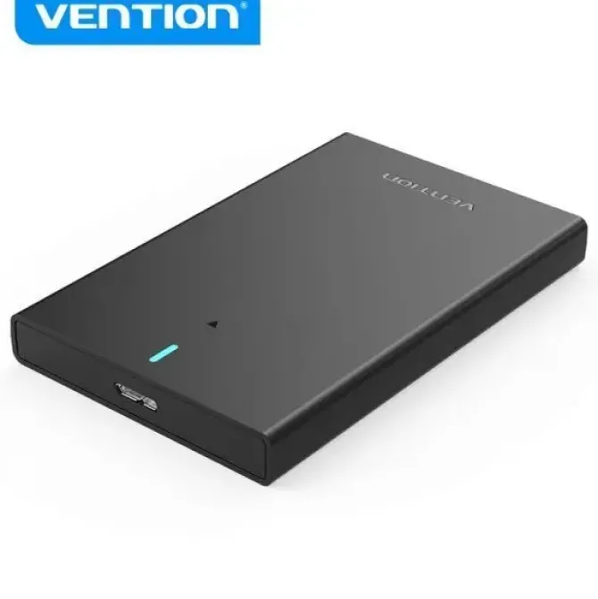 VENTION CAJA EXTERNA PARA DISCO DURO DE 2.5 USB 3.0 A MICRO USB SIN TORNILLOS - COLOR NEGRO