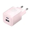 VENTION CARGADOR DE PARED GAN 2 PUERTOS USB (C+A) (30W/30W) - CARGA RAPIDA EU - COLOR ROSA
