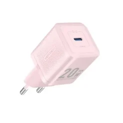 VENTION CARGADOR DE PARED GAN USB-C 20W - CARGA RAPIDA EU - COLOR ROSA