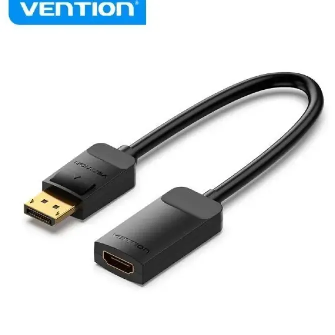 VENTION CONVERSOR DP MACHO A HDMI HEMBRA 4K 60HZ - 0.15M - COLOR NEGRO