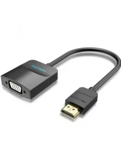 VENTION CONVERSOR HDMI MACHO A VGA HEMBRA - 0.15M - COLOR NEGRO
