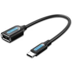 VENTION CONVERSOR USB-C MACHO A USB A HEMBRA - 0.15M - COLOR NEGRO