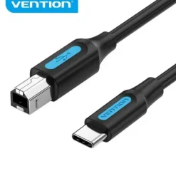 VENTION CQUBF CABLE USB 2.0 TIPO C A TIPO B - TRANSFERENCIA 480 MBPS - 2A - COLOR NEGRO