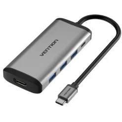 VENTION DOCKING STATION 5 EN 1 USB-C A HDMI 4K/3XUSB3.0/PD100W - 0.15M - COLOR GRIS