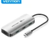 VENTION DOCKING STATION 5 EN 1 USB-C A HDMI/3XUSB3.0/PD - 0.15M - ALUMINIO GRIS