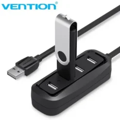 VENTION HUB 4 EN 1 USB2.0 A 4XUSB2.0 - 0.5M - COLOR NEGRO