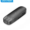VENTION LECTOR DE TARJETAS EXTERNO USB 2.0 - COLOR NEGRO