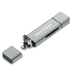 VENTION LECTOR DE TARJETAS EXTERNO USB 2.0 - COLOR GRIS