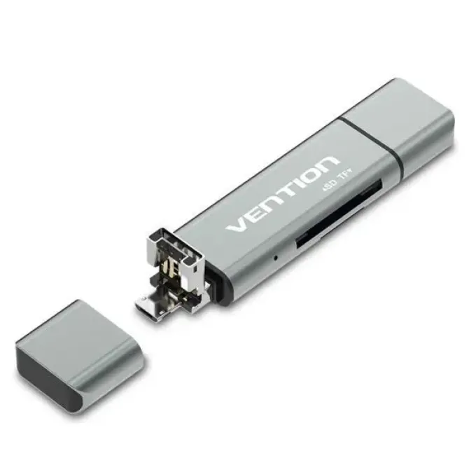 VENTION LECTOR DE TARJETAS EXTERNO USB 2.0 - COLOR GRIS