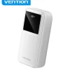 VENTION POWERBANK 30000MAH - CARGA RAPIDA 22.5W - USB-C/USB-A/MICRO-USB - PANTALLA LED - LIGERO Y SEGURO - COLOR BLANCO