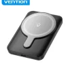 VENTION POWERBANK 5000MAH MAGNETICO INALAMBRICO - USB-C DUAL - CARGA RAPIDA 20W - DISPLAY LUMINOSO - COLOR NEGRO