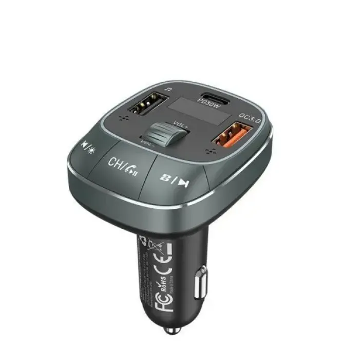 VENTION TRANSMISOR FM/MP3/BLUETOOTH - 1XUSB-TIPO C A 2XUSB - 30W