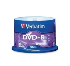 VERBATIM DVD+R 16X 4.7GB (TARRINA 50 UDS)
