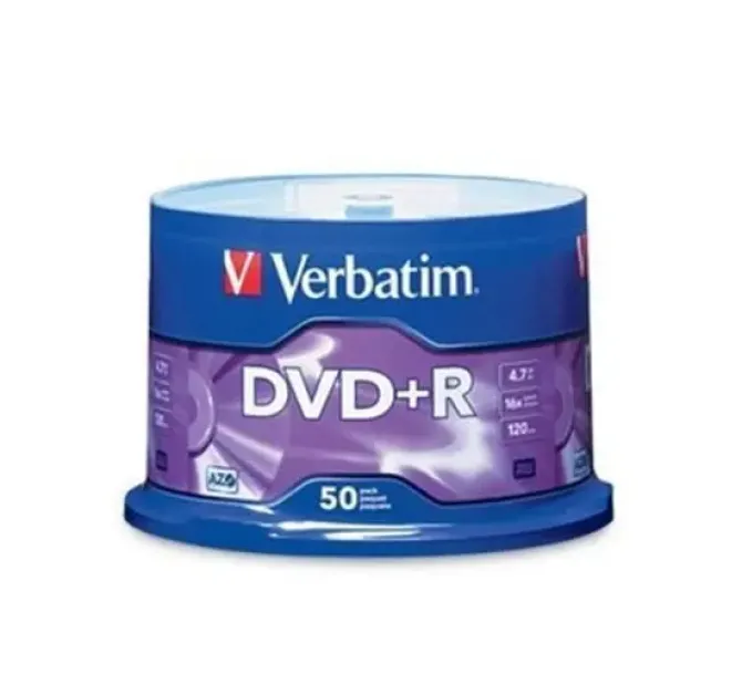 VERBATIM DVD+R 16X 4.7GB (TARRINA 50 UDS)