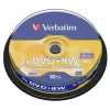 VERBATIM DVD+RW REGRABABLE 4X 4.7GB (TARRINA 10 UDS)