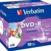 VERBATIM PACK DE 10 DVD+R PRINTABLES 16X 4.7GB