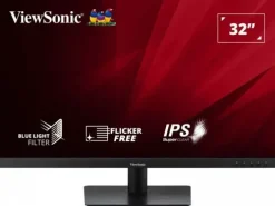 VIEWSONIC MONITOR 31.5 VA3209-MH LED IPS FULLHD - 75HZ - RESPUESTA 4MS - ANGULO DE VISION 178º - VGA - HDMI - ACTIVE SYNC - ALTAVOCES - VESA 100X100 - COLOR NEGRO