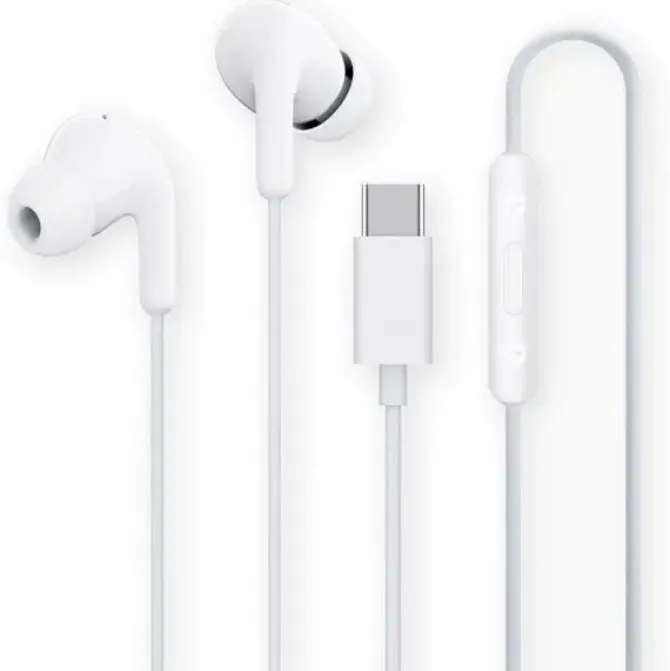 XIAOMI MI DUAL DRIVER EARPHONES AURICULARES USB-C - MICROFONO INTEGRADO - RESISTENCIA IPX4 - CONTROL EN CABLE - COLOR BLANCO