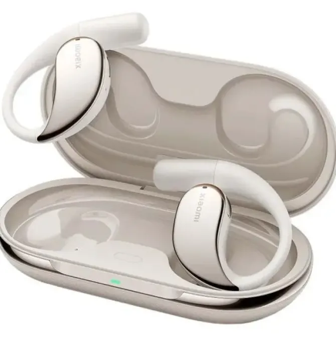 XIAOMI OPENWEAR AURICULARES BLUETOOTH 5.3 TWS - DISEÑO ABIERTO - DOBLE MICROFONO CON REDUCCION DE RUIDO - AUTONOMIA HASTA 7.5H - CONTROL TACTIL - COLOR BEIGE
