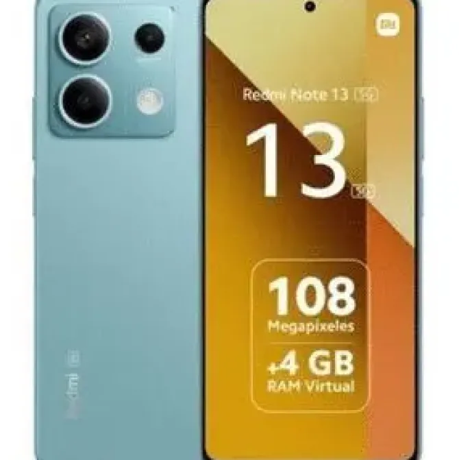 XIAOMI REDMI NOTE 13 5G SMARTPHONE PANTALLA AMOLED 6.67 - 6GB - 128GB - CAMARA PRINCIPAL 108MP - BATERIA 5000MAH - ADMITE CARGA DE 33W - COLOR AZUL