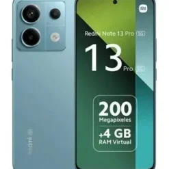 XIAOMI REDMI NOTE 13 PRO 5G SMARTPHONE PANTALLA AMOLED 6.67 - 8GB - 256GB - CAMARA PRINCIPAL 200MP - BATERIA 5100MAH - ADMITE CARGA DE 67W - COLOR AZUL