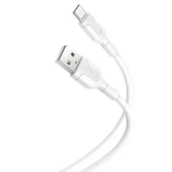 XO CABLE DE CARGA Y TRANSMISION DE DATOS TIPO C - LONGITUD 1M - SILICONA SUAVE Y DURADERA - ALTA VELOCIDAD 5V, 2.1A - CONECTOR TIPO C (NEGRO)