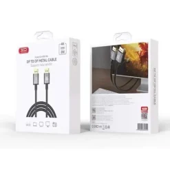 XO CABLE DISPLAYPORT A DISPLAYPORT - RESOLUCION 4K - LONGITUD 3M - COLOR NEGRO