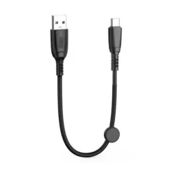 XO CABLE NB247 CARGA RAPIDA USB - TIPO C - 6A - 25CM CON CLIP - COLOR NEGRO