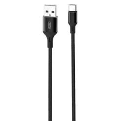 XO CABLE USB-A MACHO A TIPO C - CARGA + TRANSMISION DE DATOS ALTA VELOCIDAD - 2-4A - 1M - COLOR NEGRO
