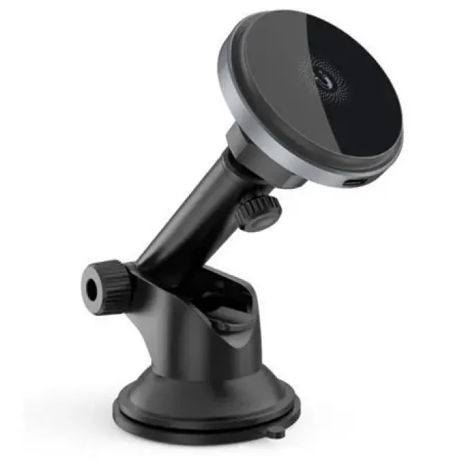 XO CARGADOR INALAMBRICO MAGNETICO - CARGA QI HASTA 15W - DETECCION DE OBJETOS METALICOS - COLOR NEGRO