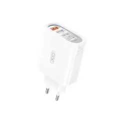 XO CARGADOR USB DE 4 PUERTOS - POTENCIA TOTAL DE 18W - SALIDA SIMULTANEA DE 2 O 3 PUERTOS - PROTECCION INTELIGENTE - PESO DE 62GR - COLOR BLANCO