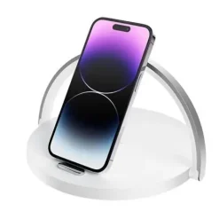 XO LAMPARA CON DIMMER Y CARGA INALAMBRICA - 15W - AJUSTE EN 4 POSICIONES - COLOR BLANCO