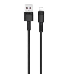 XO NB166 CABLE USB-A MACHO A LIGHTNING 5A - CARGA + TRANSMISION DE DATOS ALTA VELOCIDAD - LONGITUD 1M
