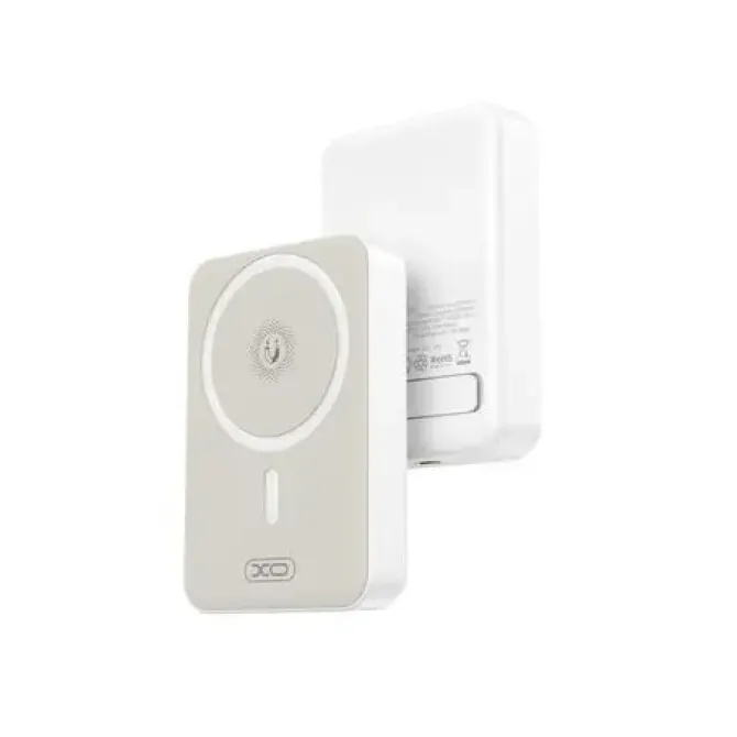 XO POWERBANK 10000MAH - CONEXION MAGNETICA - CARGA RAPIDA - COLOR BLANCO