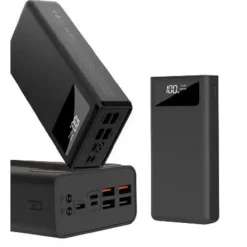 XO PR124 POWERBANK 40000MAH - 4 SALIDAS USB-A - ENTRADAS MICROUSB, USB-C Y LIGHTNING - PANTALLA LCD - FUNCION LINTERNA - CARGA RAPIDA - RESISTENTE