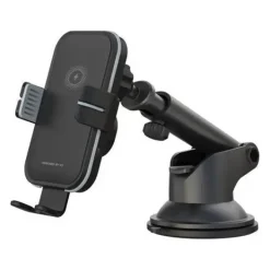 XO SOPORTE COCHE AUTO CIERRE + BASE DE CARGA INALAMBRICA 15W WX027