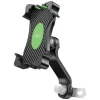 XO SOPORTE UNIVERSAL PARA TELEFONOS EN MOTOCICLETAS - ANCHO DE APERTURA 65-100MM - GIRO 360º - LONGITUD 118X270MM - PESO 219GR - ADECUADO PARA MOTOCICLETAS ELECTRICAS O MOTORIZADAS - COLOR NEGRO