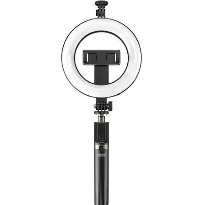 XO TRIPODE + PALO SELFIE BLUETOOTH + LUZ SS12 - COLOR NEGRO